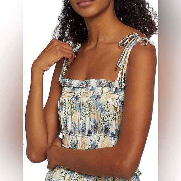 Women's Haley Floral Tie-Strap Midi-Dress - En Saison / Saks Fifth Avenue - Picture 3 of 6